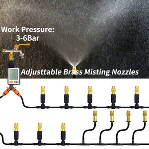 15M-30M Outdoor Misting Cooling System Garden Irrigation Watering