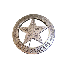 TEXAS Rangers Medal Company A Badge Round With Star Mexican Peso American Rangers Old West Civil War Lawman Confederate Pins