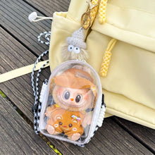 Doll Protect Case For Labubu Sitting Party 15cm Plush Cotton Doll