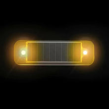 Mini LED Solar Power Car Warning Light Night Security Simulated Alarm