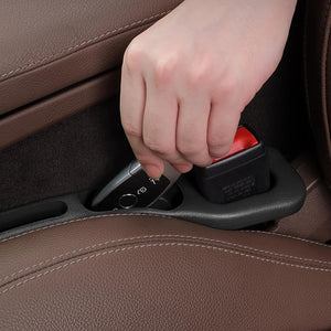 2pc Car Seat Gap Filler Organizer Pu Waterproof Car Seat Gap Plug