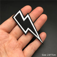 Punk Embroidered Patches for Clothing Iron on Patches Appliques Diy Anime Clothes Thermoadhesive Stickers