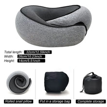 Travel Neck Pillow Memory Foam U-shaped Pillow Snail Style Travel Neck