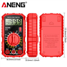 ANENG SZ308 Square Wave Digital Tester 1999 Counts HFE Triode Buzzer