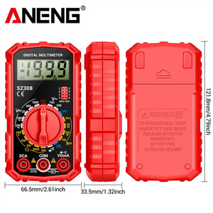 ANENG SZ308 Square Wave Digital Tester 1999 Counts HFE Triode Buzzer