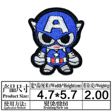 Marvel Spiderman Avengers Superhero  Embroidery Patch Clothing Thermoadhesive Patches on Clothes DIY Garment Jacket Accessories