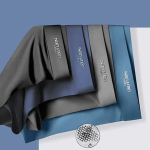 4pcs Boxer Shorts Men's Ice Silk Underwear Cool Underpants Breathable