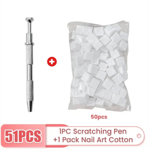 50PCS Sponge Gradient Nail Art Stamper Tools Gel Polish Color Gradient