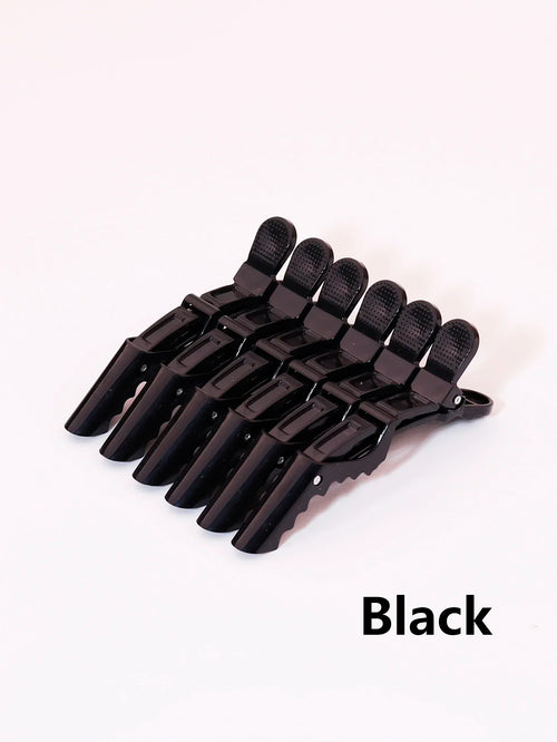 6pcs crocodile hair clip design claw shaped hair clip salon hair clip