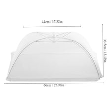 1pc White Square Folding Food Cover Outdoor and Indoor Dust-proof