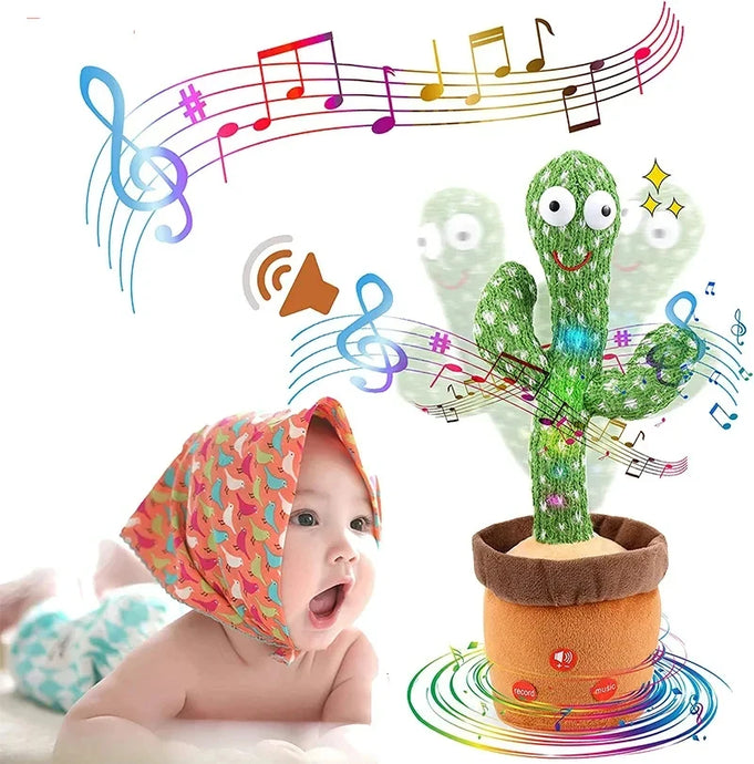 1pc Dancing Cactus Toy,Repeat Talking ,Song Speaker Wriggle Dancing