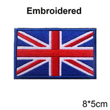 PVC/Embroider Flag Patches UK Spain France Germany US Russia Tactical Hook Badge Rubber Shoulder Emblem Applique