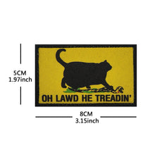 Funny Animal Morale Patches - Hook & Loop Embroidered Tactical Badges with Humorous Text for Backpacks & Vests