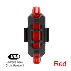 Bike Light Set Front Light with Taillight USB Rechargeable Easy to