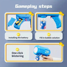 10 Holes Kids Bubble Gun Toys Rocket Soap Bubbles Machine Gun Shape
