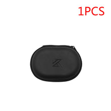 1-20PCS KZ Earphones Oval Storage Bag Wired Headphones PU Zipper