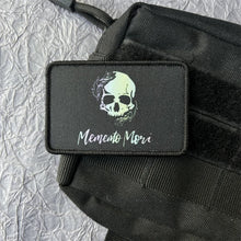 Memento Mori Printed Patch Tactical Morale Badge Hook and Loop Military Patches Backpack Clothing Stickers Armband Appliques