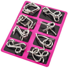 1Pcs Metal Montessori Puzzle Wire IQ Mind Brain Teaser Puzzles