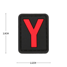 English Alphabet Letter Patches Letters Stripes Cloth Accessories Stickers Name hook loop Patches Tactical badge