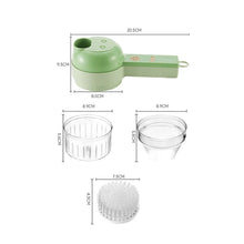 4In1 Electric Vegetable Cutter Set Handheld Wireless Electric Garlic