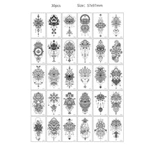 30pcs Temporary Tattoos for Children Unicorn Mermaid Car Fruit Cartoon