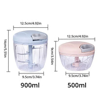 1pc Pink/Blue 500ML/900ML Household Kitchen Garlic Chopper Mashed Hand