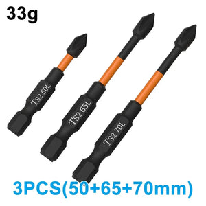 3PC Orange S2 Impact Strong Magnetic Anti Slip 50-70mm Electric Hand