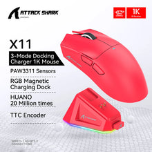 Attack Shark X11 3-Mode Connection /2.4GHz/Bluetooth ,PAW3311