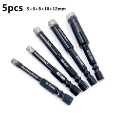 5-16mm Hexagonal Shank Brazed Dry Ceramic Tile Drill Bit Marble