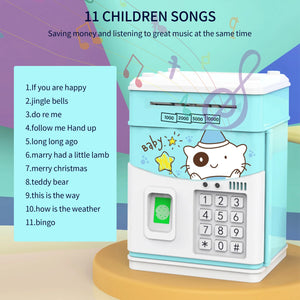 Electronic Piggy Bank MINI ATM Saving Box with Password Simulated