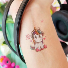 10 sheets Unicorn Fake Tattoo Stickers Cartoon Temporary Tattoos Kids