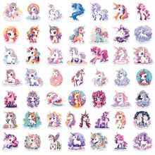 50PCS Graffiti Cute Unicorn Cartoon Stickers DIY Car Bike Travel