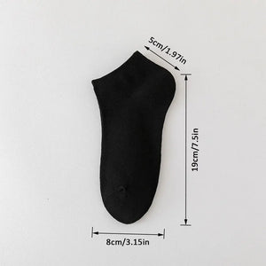 4/5/10/20/40 Pairs of Solid Color Socks, Soft and Lightweight Ankle