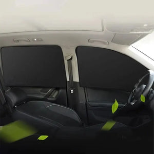2Pcs Car Side Window Sun Shade Magnet Privacy Curtains UV Reflection