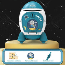 Cute Children Piggy Bank with Cartoon Sticker Multi-purpose Space