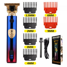 T9 LCD Electric Hairdresser Oil Shaving Head Electric Pusher Carving