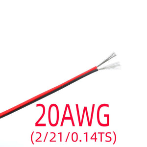 2 Pin Electrical Wire Tinned Copper 18/20/22/24/26 AWG insulated PVC