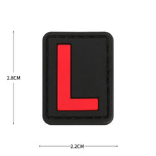 English Alphabet Letter Patches Letters Stripes Cloth Accessories Stickers Name hook loop Patches Tactical badge
