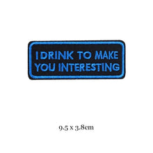 DIY Black White Words Letter Patches For Clothing Embroidered Badge Rock Hippie Iron On Clothes Sticker Badge Appliques Stripes