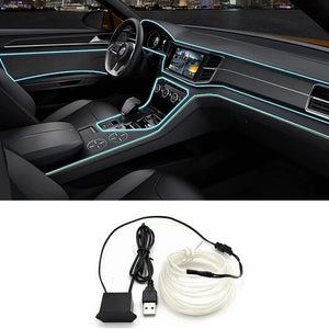 3M-5M Atmosphere Lamp EL Cold Light Line With DIY Decorative Dash