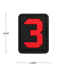 English Alphabet Letter Patches Letters Stripes Cloth Accessories Stickers Name hook loop Patches Tactical badge