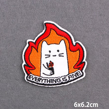 Warning Letters Embroidery Patches For Jeans Good Vibes Iron On patch Thermoadhesive Patches For Clothes Applique Stickes Logo