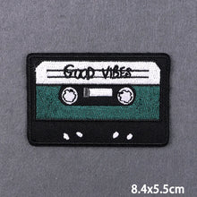 Warning Letters Embroidery Patches For Jeans Good Vibes Iron On patch Thermoadhesive Patches For Clothes Applique Stickes Logo