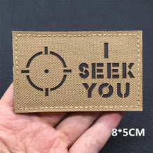 Tactical Patches IR Infrared Reflective Morale Patches on Backpack Vest Clothing Outdoor Badges Hook&Loop