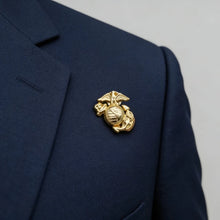 US American Marine Corps Breast Pin with Emblem Enthusiast Metal Eagle Badge