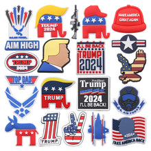 1pcs US Air Force Gun Aim High Take America Back PVC Sandals Shoes Decoration Buckle Clog Charms Accessories Adult Unisex Gift
