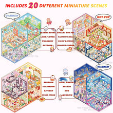 20Pcs 20in1 3D Cartoon Sticker Book | DIY Scenes Creative Gift for