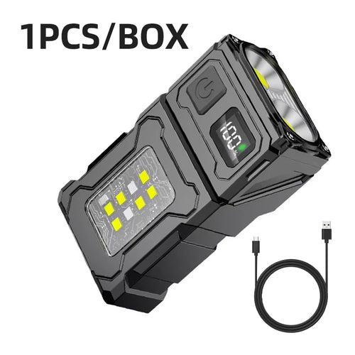 2024 New Multifunctional COB Flashlight Ajustable Angle LED Outdoor