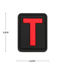English Alphabet Letter Patches Letters Stripes Cloth Accessories Stickers Name hook loop Patches Tactical badge
