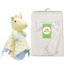 Personalized Newborn Baby Blanket with Name Custom Stroller Sleeping Dolls Animal Security Towel Gift Set for Baby Shower Gifts